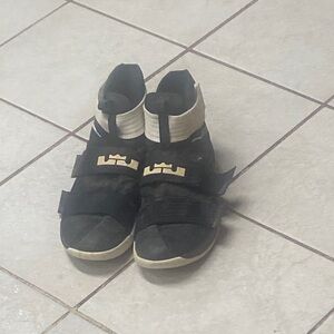 Nike Black and White High-Tops for basketball